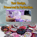 Transparent film for CUYI button pin badge 2.25 / 1.75 / 3 Inch (100pcs/pack)