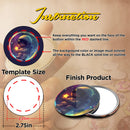 CUYI 58mm Cosmetic Mirror Blank Button Badge (100pcs/set)