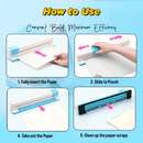 30-Hole Manual Paper Punch Binder (Max 3 sheets)