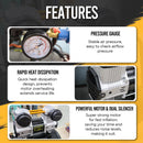 Air compressor For Heat Press 30L-1100w Black