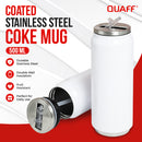 QUAFF Coated Stainless steel coke mug 500ml white