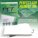 Quaff PVC and PET Card SHEET