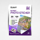 Glossy Photo Sticker A4 Size