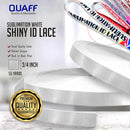 Sublimation ID Lace Shiny white（55yards/roll）