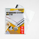 QUAFF 200MIC PVC BINDING COVER CLEAR