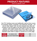 QUAFF 200MIC PVC BINDING COVER CLEAR