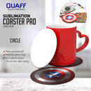 Sublimation Printable Coaster Pad Circle Square 10cm