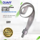 1.5cm stripe design id lace w/aluminum casing plastic hook (5PCS)