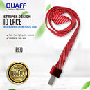 1.5cm stripe design id lace w/aluminum casing plastic hook (5PCS)