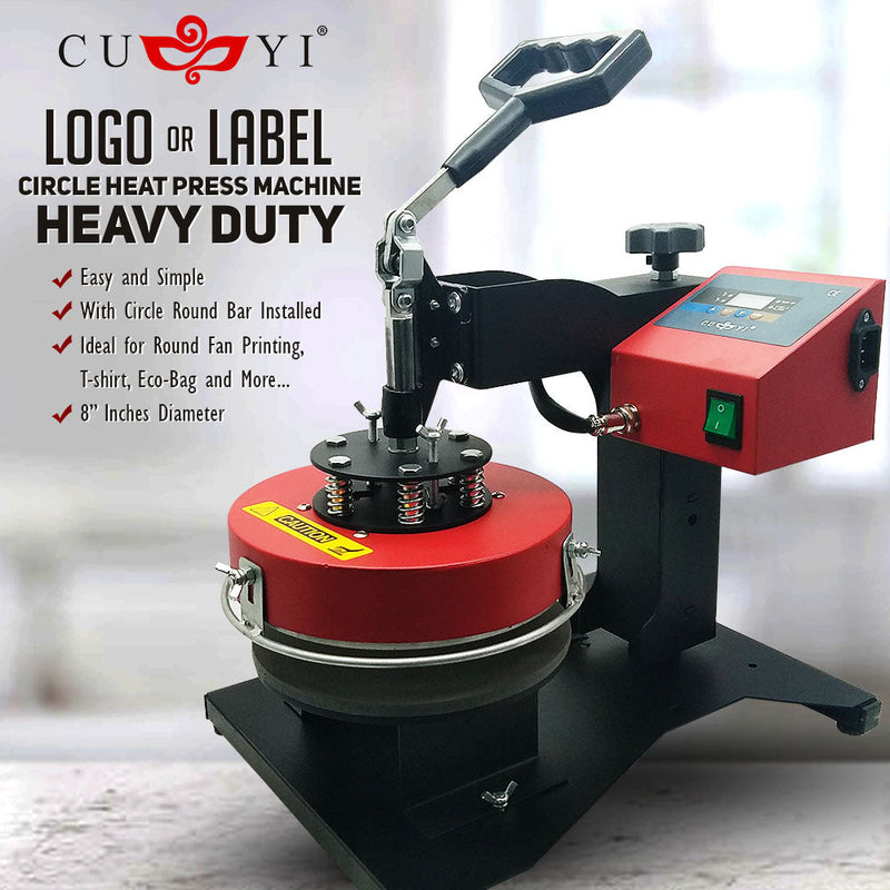 CUYI Round Fan Heat Press Macine