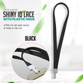 1.5cm Shiny Id Lace With Plastic Hook 5 Pcs