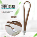 1.5cm Shiny Id Lace With Plastic Hook 5 Pcs
