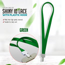 1.5cm Shiny Id Lace With Plastic Hook 5 Pcs