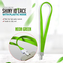 1.5cm Shiny Id Lace With Plastic Hook 5 Pcs