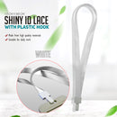 1.5cm Shiny Id Lace With Plastic Hook 5 Pcs