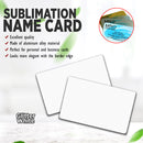 QUAFF Sublimation Name Card White (glitter）0.2mm