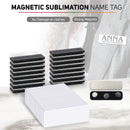 Sublimation Magnetic Metal Name Badge 7x2.2cm (Blanks)