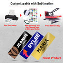 Sublimation Magnetic Metal Name Badge 7x2.2cm (Blanks)