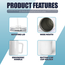 Sublimation Coated Cars mug  (40Oz-1200ML) White