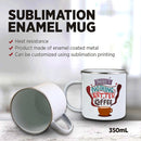 Sublimation Enamel Mugs 350ml