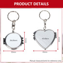 Sublimation Compact Mirror Keychain