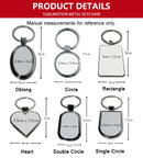 Sublimation Metal Keychains