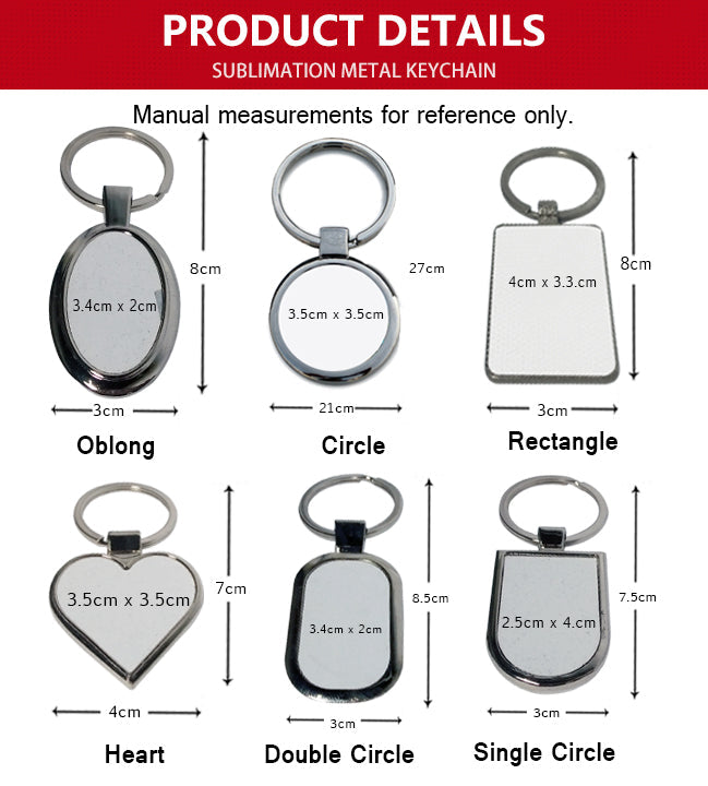 Sublimation Metal Keychains