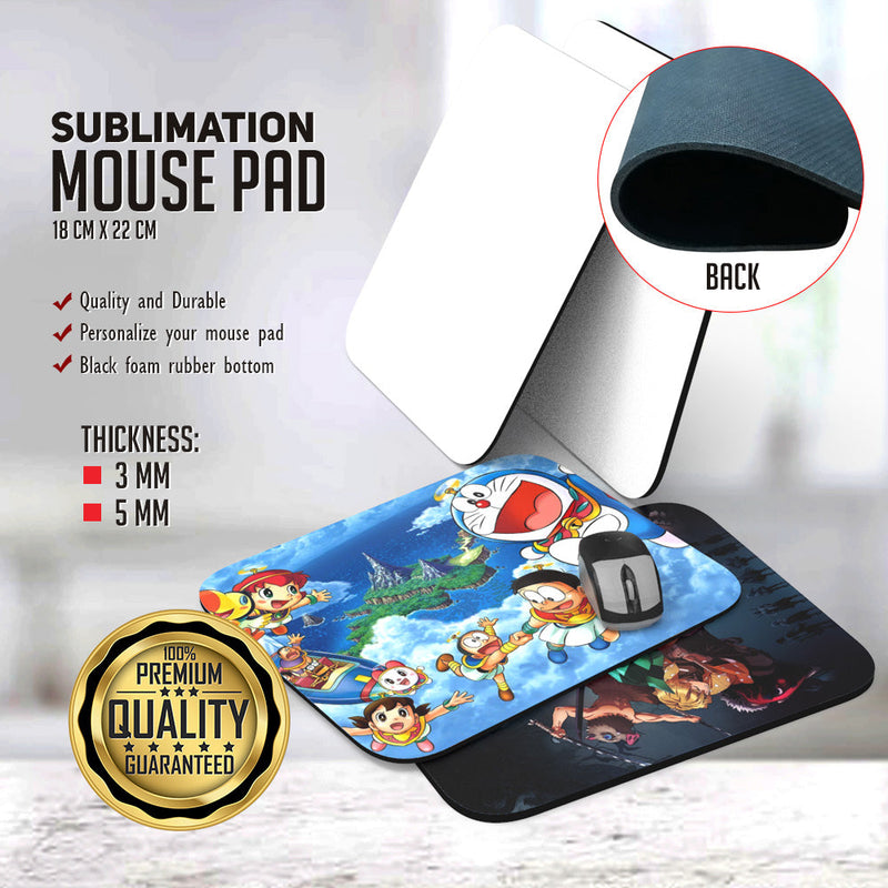 Sublimation Mouse Pad 18cm x 22cm