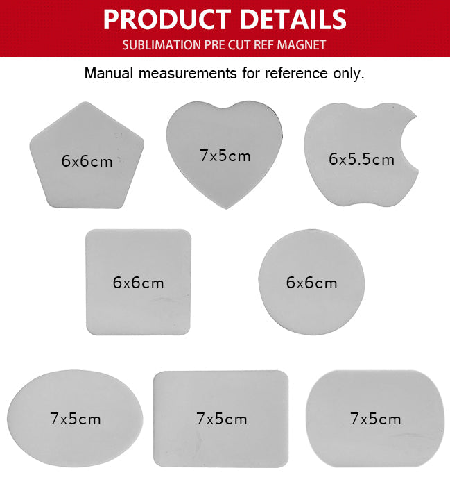Sublimation Ref Magnets (Pre-Cut)