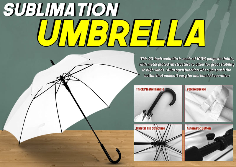 Sublimation Umbrella J TYPE (23 inches)