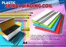 PLASTIC Spiral Binding Coil 100pcs/pack