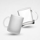 Glass Clear Mugs Frosted / Crystals [per piece]