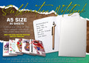 A5 SIZE SUBLIMATION PRINTABLE NOTEBOOK ( 80 SHEETS )