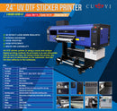 CUYI (60cm) 24INCH UV Crystal Sticker  Printer (3 head I3200U1)