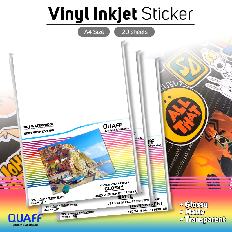 Vnyl Injet Sticker Vinyl Inkjet Sticker for DYE INK