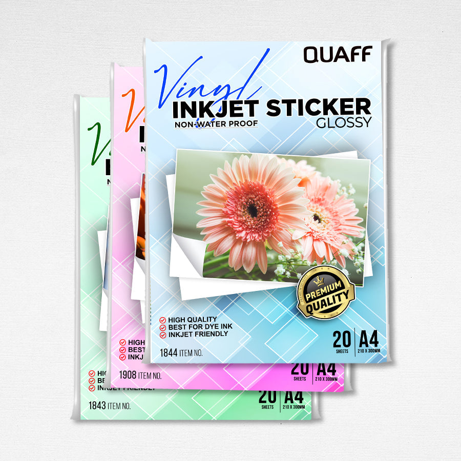 Vinyl Inkjet Sticker (Not Waterproof)