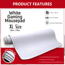 White Gaming Mouse Pad XL