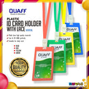 5pcs Vertical ID Holder With Lace Case Shiny Protector