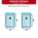 5 Pcs Vertical Colored Transparent Id Holder Case Protector C - 113