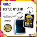 Photo Insert Acrylic Keychain Openable Key Chain 100 Pcs Pack