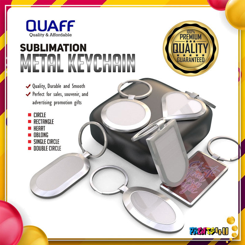 Sublimation Printable Blank Metal Keychain No Print