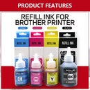 Refill Ink For Brother Printer T300 T310 T500w T510w T700 T710w T800w T80w T910w T4000dw T4500w