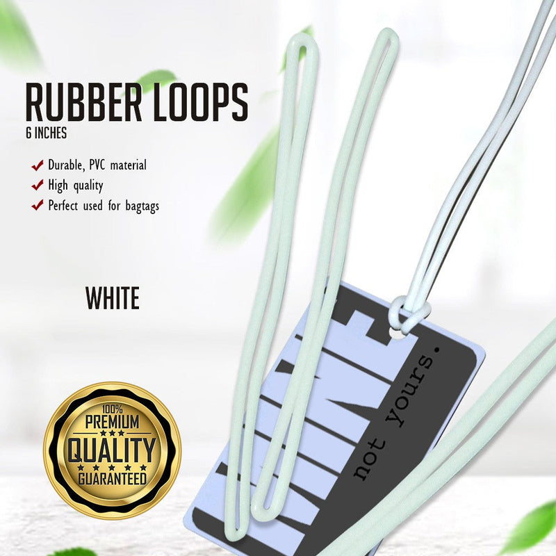 Rubber Loops For Bag Tags 100pcs