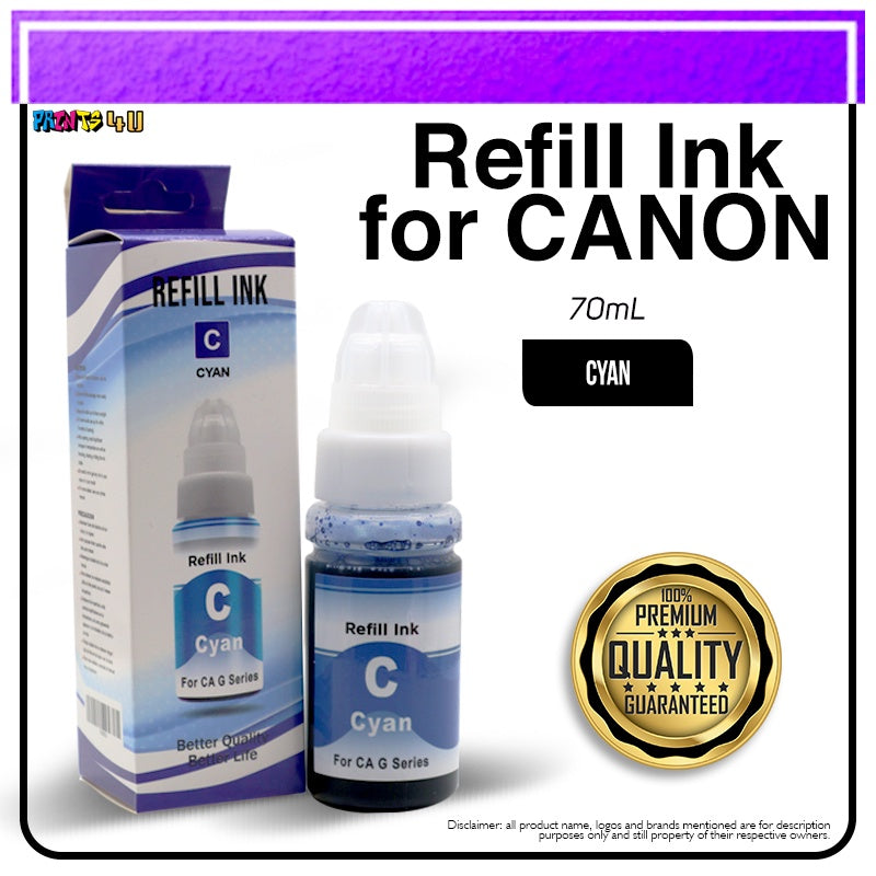 G-Series Canon Printer Refill Ink For G1800 G2800 G3800g G1810 Model: Gi-490 Gi-790 Gi-890