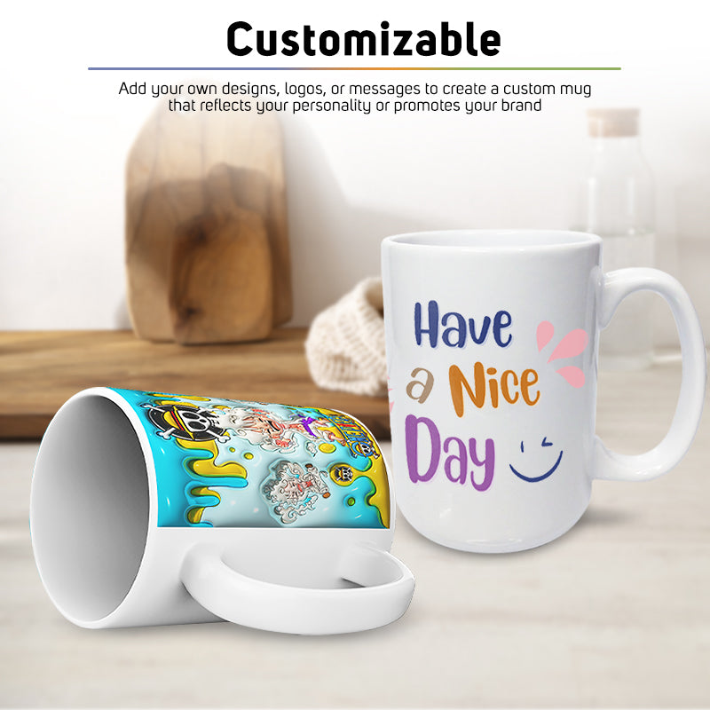 Quaff Big Sublimation Ceramic Mugs 15oz [36pcs]