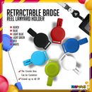 Retractable Reel Badge Holder 10pcs