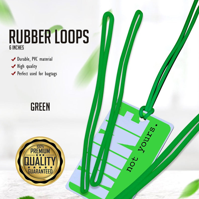Rubber Loops For Bag Tags 100pcs