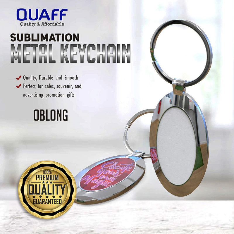 Sublimation Printable Blank Metal Keychain No Print