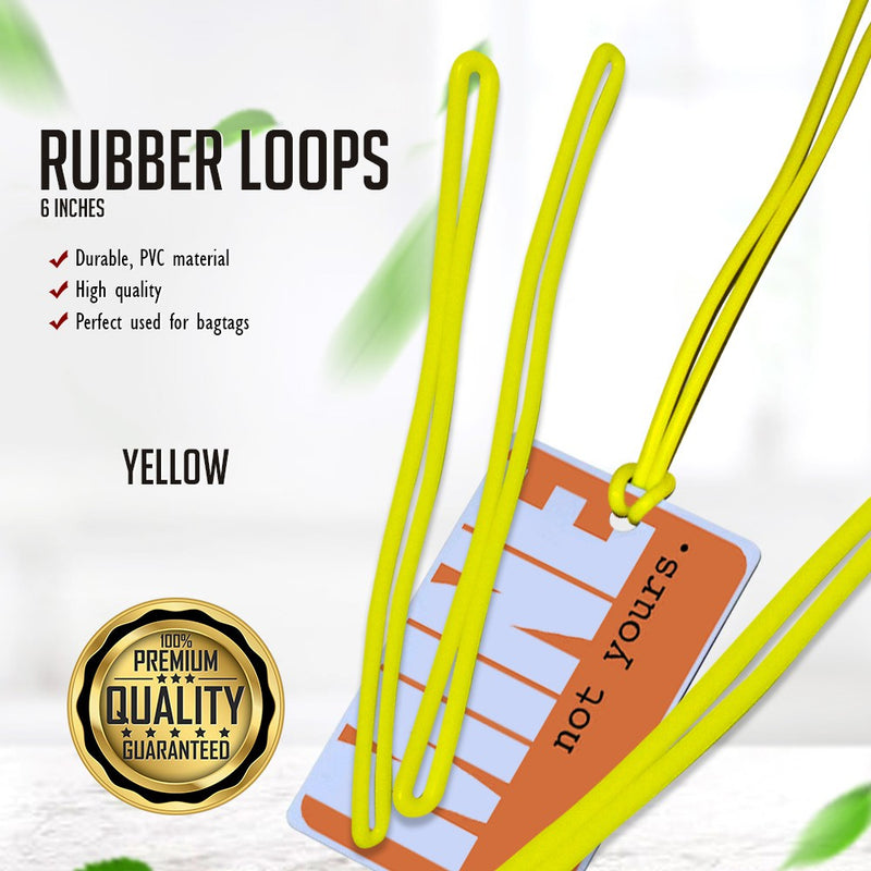 Rubber Loops For Bag Tags 100pcs