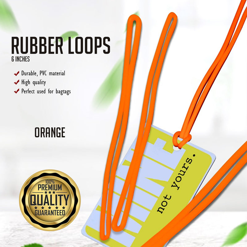 Rubber Loops For Bag Tags 100pcs
